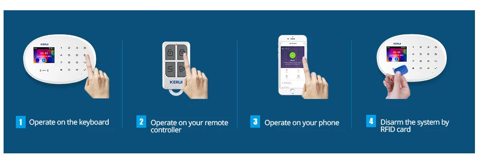 Báo Động Chống Trộm KERUI WiFi Thông Minh Nhà - Daisan Mart