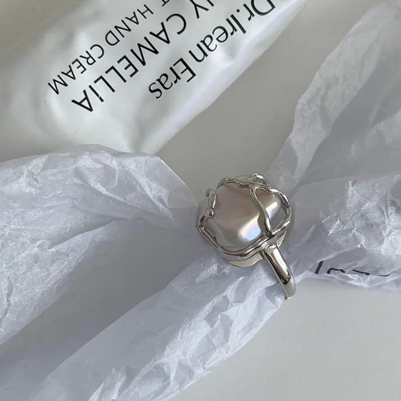 Creative Silver Heart Rings For Feminine Couples