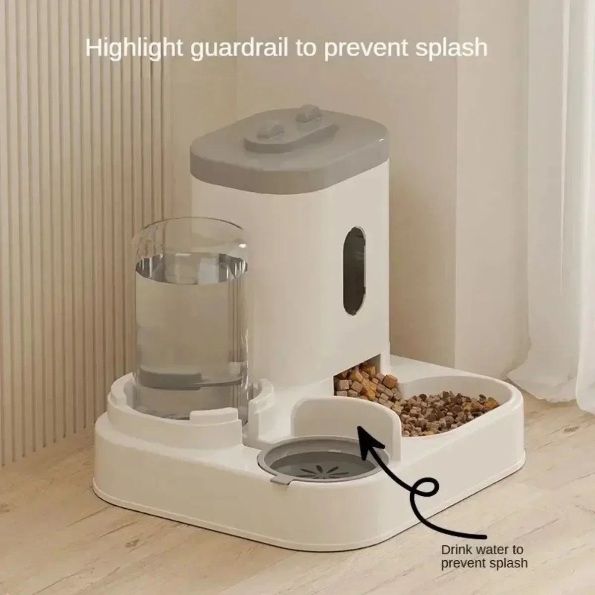 Automatic Feeder Dog Cat Food Bowl With Water Fountain Large Capacity Pet Food Storage Dispenser Container Puppy Pet Accessories - Daisan Mart