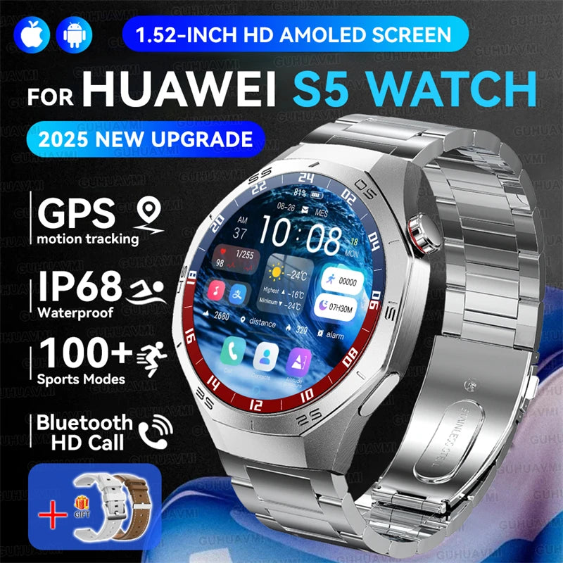 GUHUAVMI GT5 Pro GPS Smart Watch, BT Calling