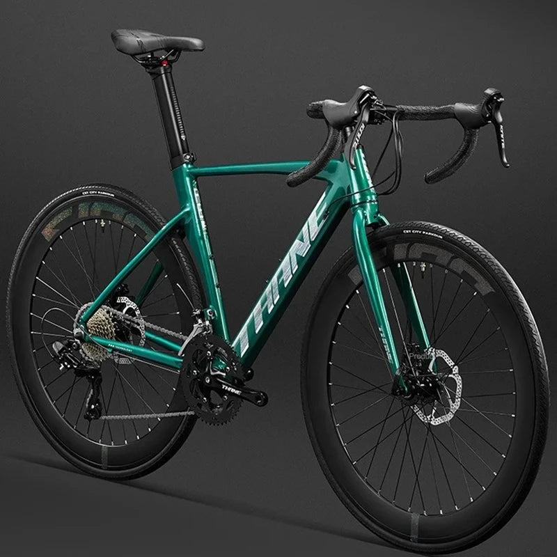 700C curved handle road bicycle 27 speed oil disc brake gravel bike ultralight aluminum alloy frame Road Racing bicicleta aldult - Daisan Mart