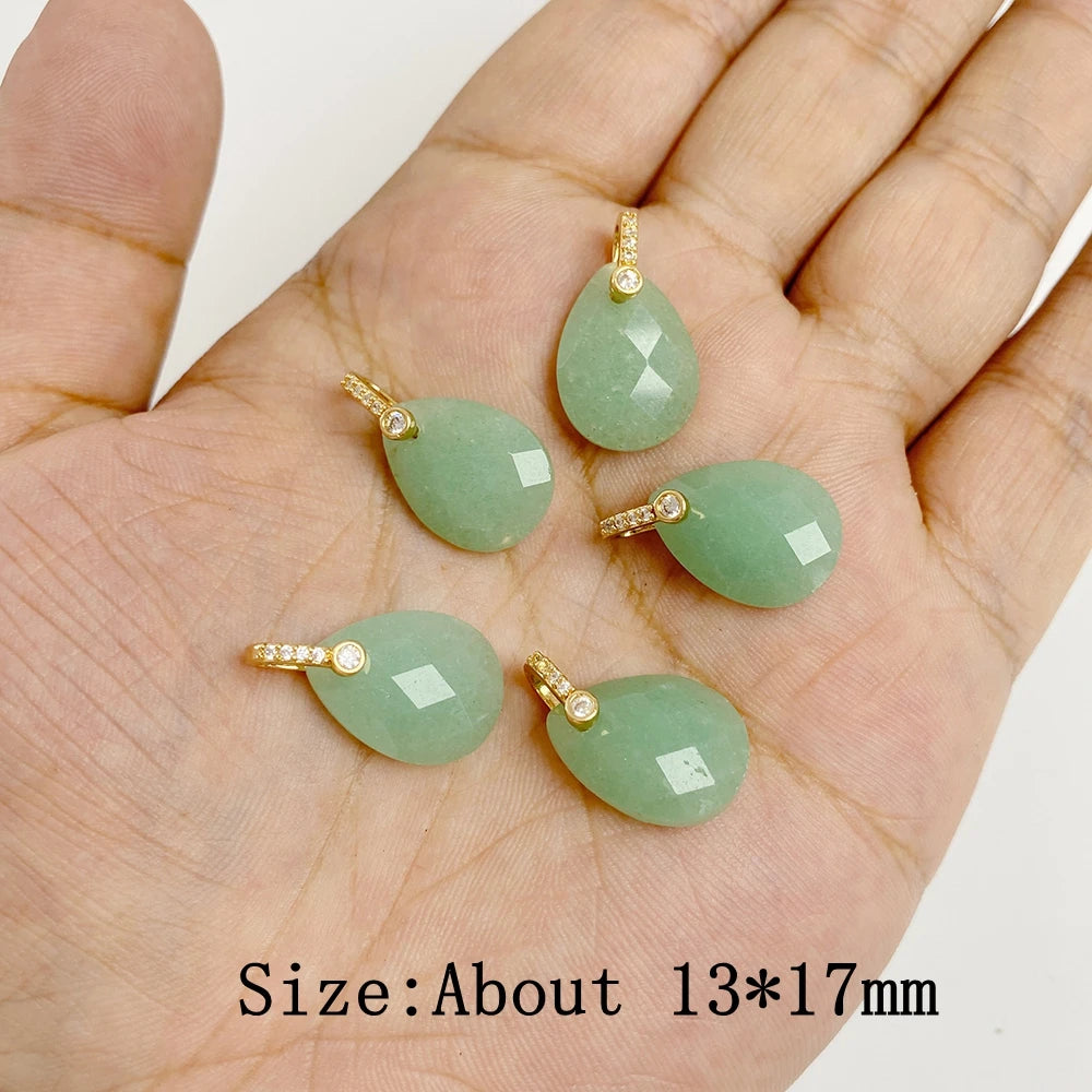 Natural Stone Pendants For Handmade Yoga Jewelry