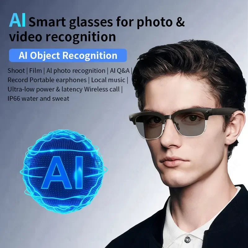 LIGE 4K AI Smart Glasses - Photography, Calling, Entertainment