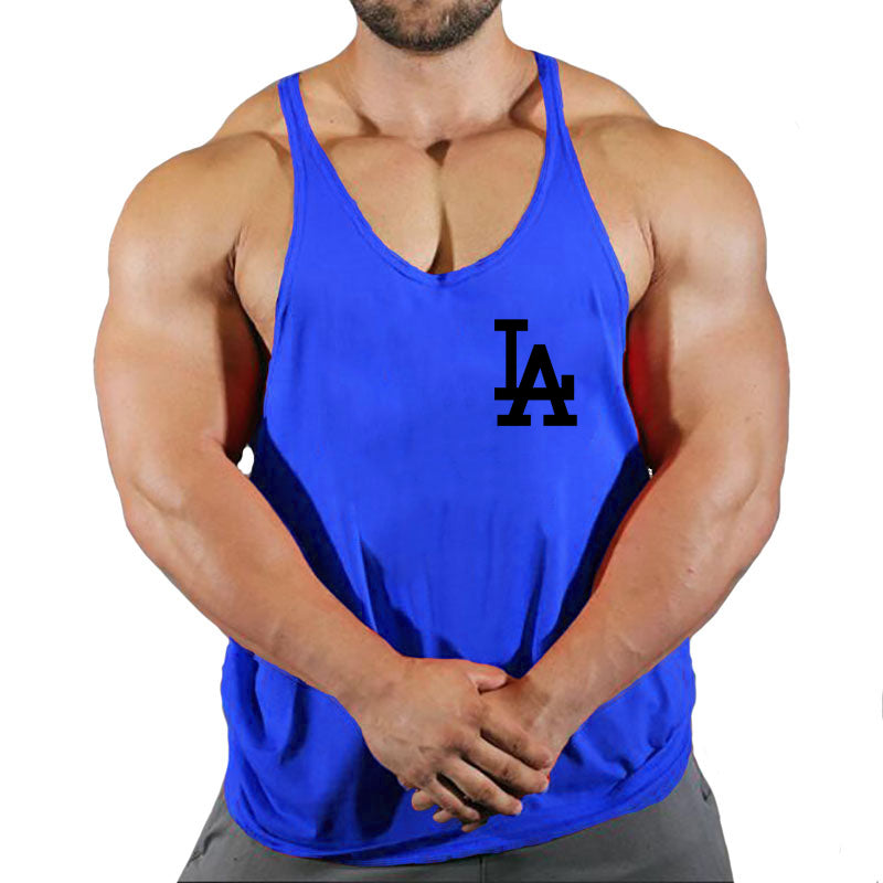 Men's Active Summer Sleeveless Gym Sports T-Shirt