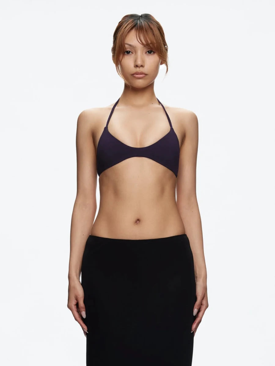 Áo Lót 2 Lớp Dây Cổ Tam Giác Đa Sắc Nữ Tính