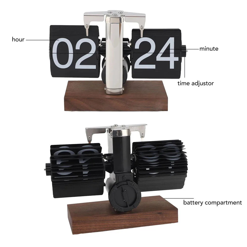 Modern decorative automatic flip clock, battery included