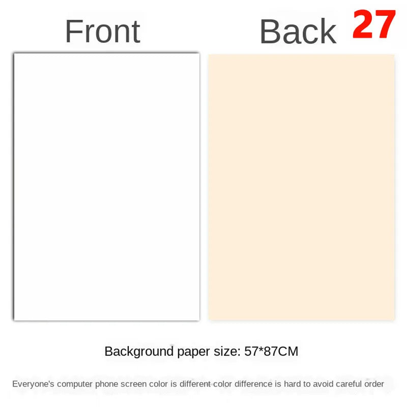 Photography Backdrops Wallpaper 57*87cm 2sides Solid Color Photo Background Props for Photo Studio Newborn Product Photographic - Daisan Mart