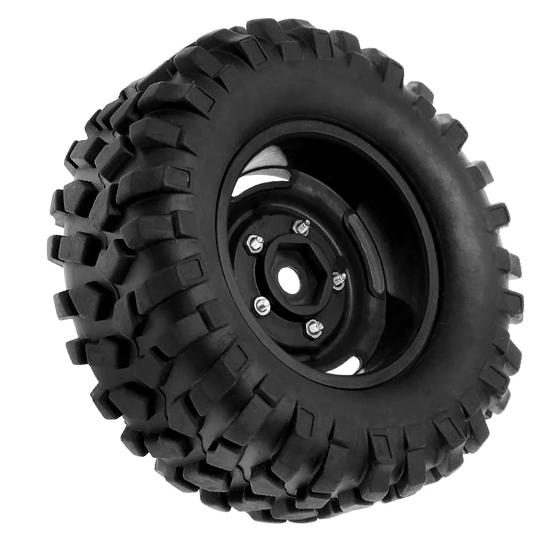 A98I-4Pcs 95Mm 1.9 Beadlock Wheel Rim Tire Set For 1/10 RC Crawler Car Traxxas TRX4 RC4WD D90 Axial SCX10 II III Redcat MST - Daisan Mart