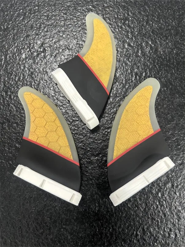 Recommend Surf Fins[Curving]  FCS2 Half carbon /Big Honeycomb Surfboard Fin Suitable for large waves Size M Free key and bag