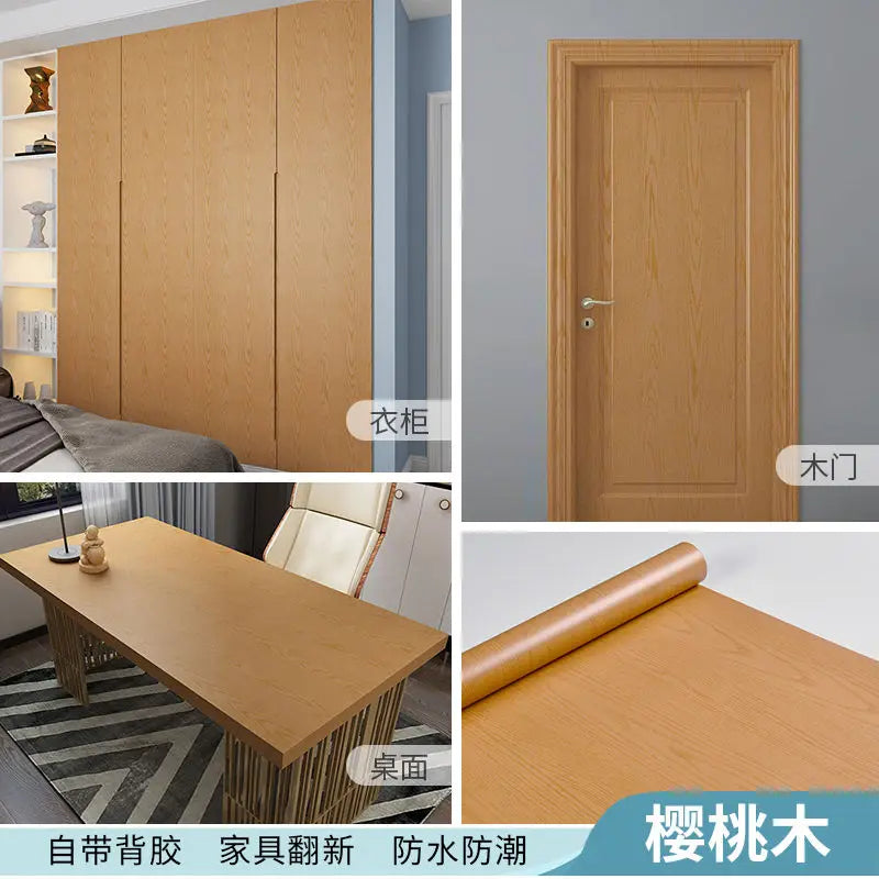 10m Waterproof Wood Wallpaper Interior Renovation