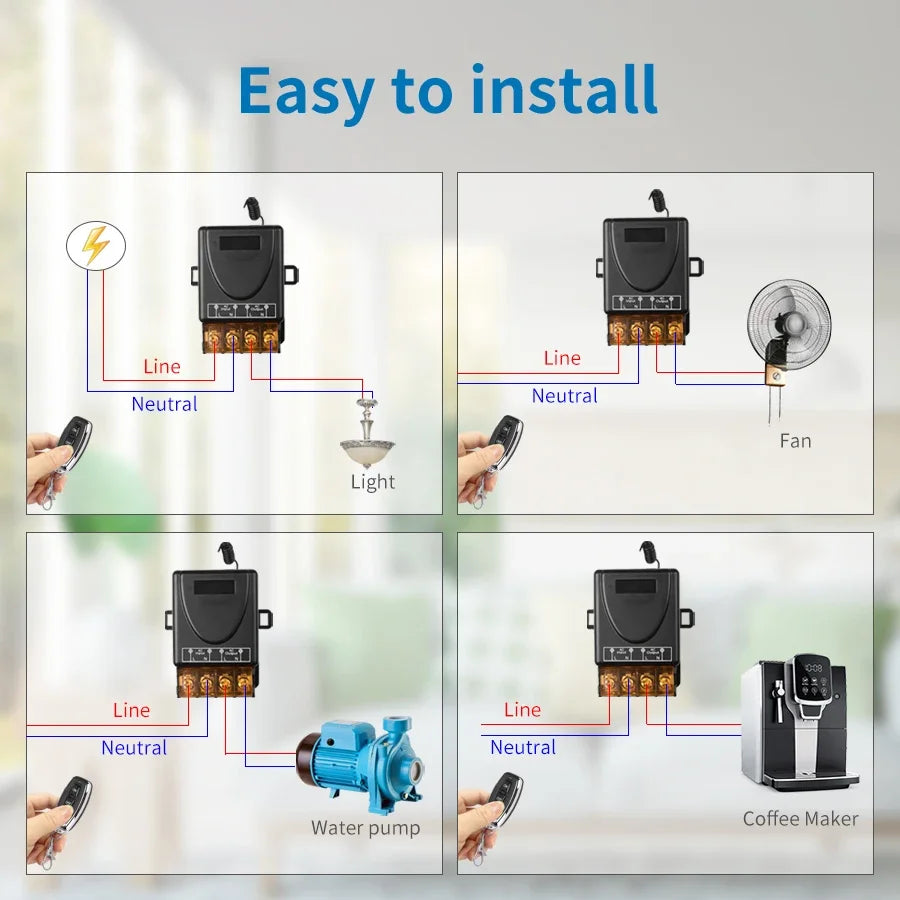 Smart Switch 433Mhz Remote 30A Utility
