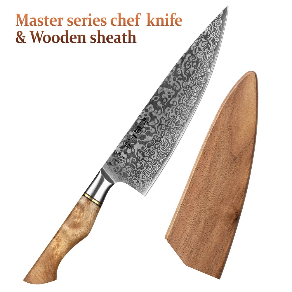 HEZHEN Kitchen Knife 67 Layers Damascus Steel Professional