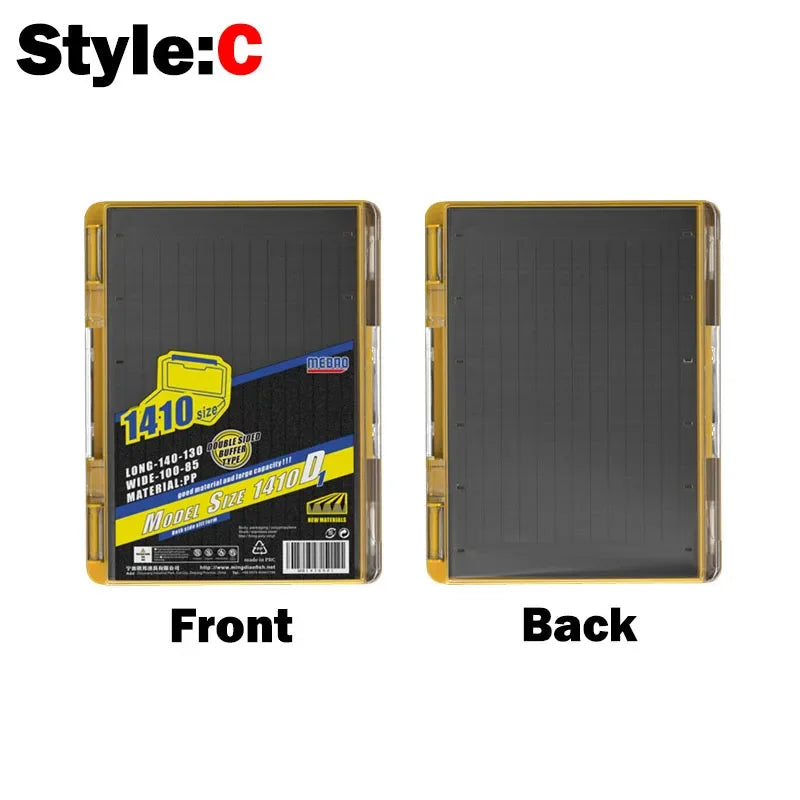 OUTKIT Double Side Fishing Tackle Boxes Fishing Lure Jig  Head Box Organizer Fishing Bait Tackle Storage Case For Blades Spinner