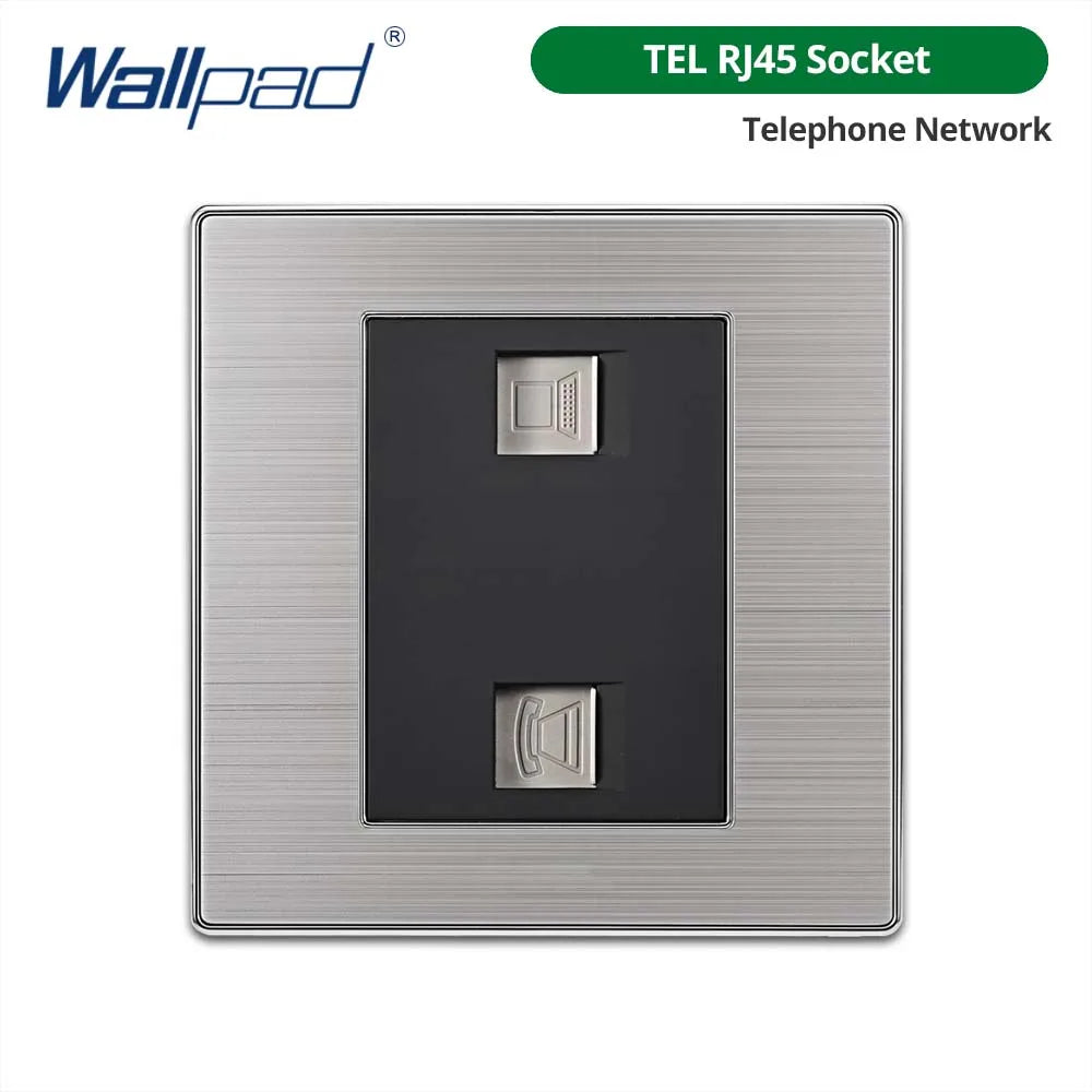 Công tắc đèn âm tường 2 chiều, thép không gỉ, LED.