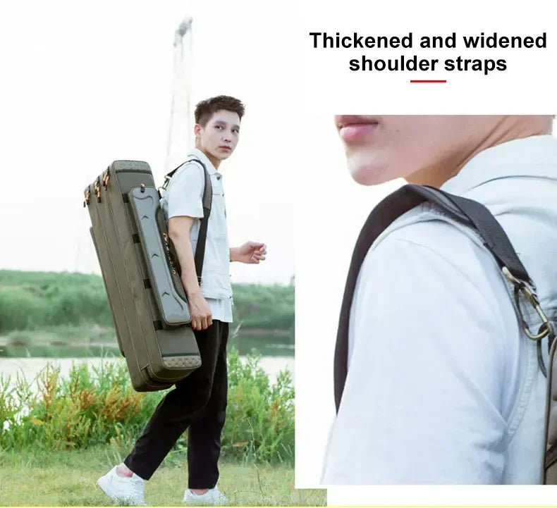Oxford Multi-Function Fishing Rod Bag with 3 Compartments
