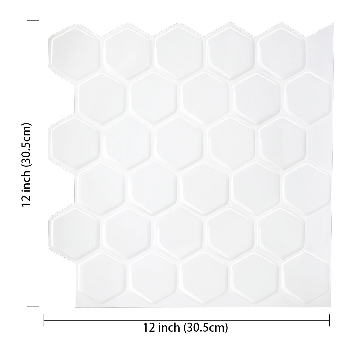 Vividtiles 3D Vinyl Waterproof Kitchen Backsplash Wall Sticker Peel and Stick Wallpaper Premium Strong Ahesive Tile Decals