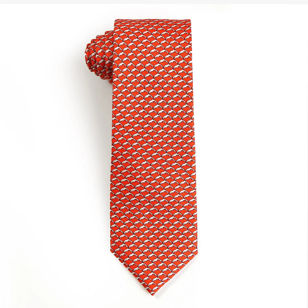 Cà vạt lụa Tailor Smith họa tiết thú - Quà tặng phái mạnh