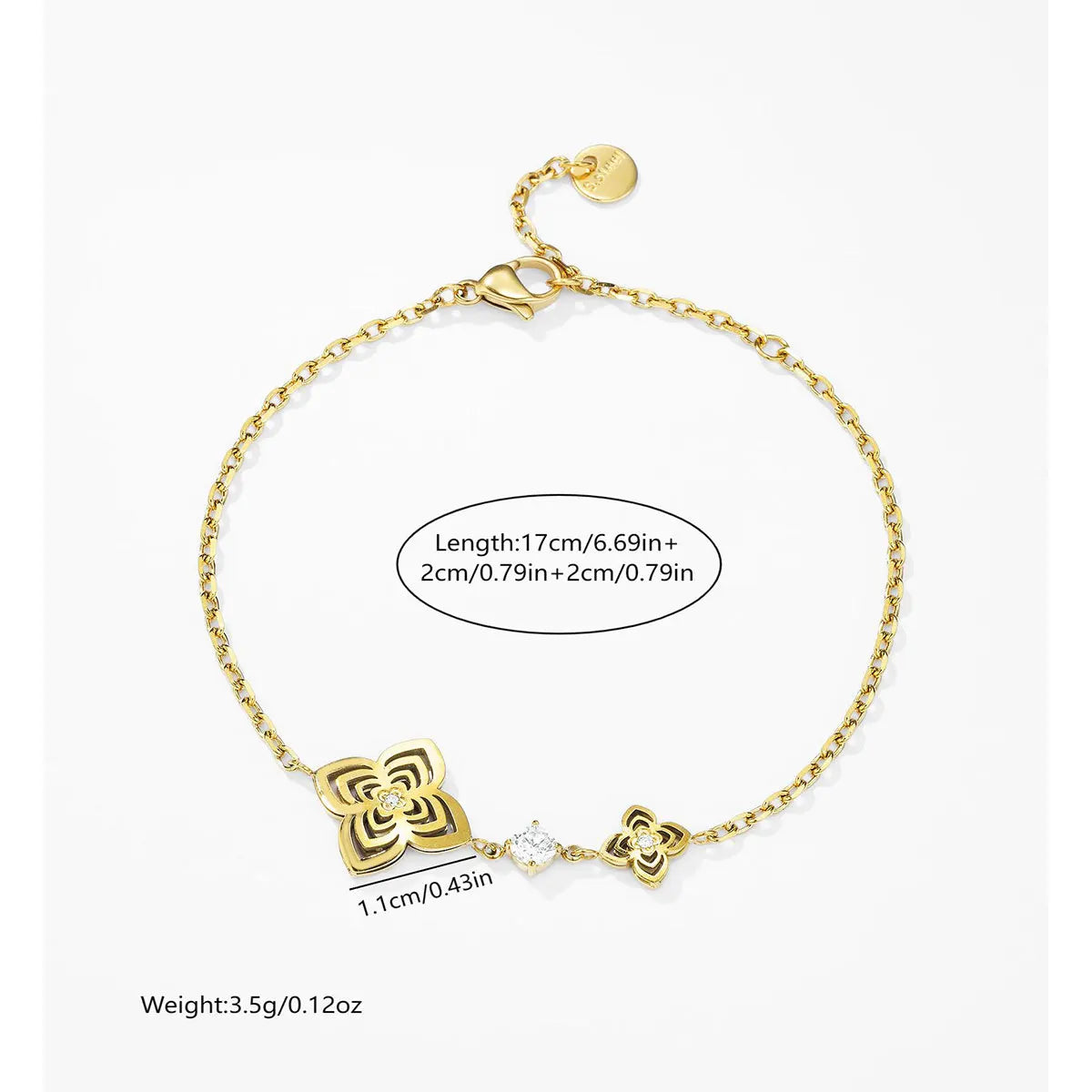 Unique Luxurious 18K Gold Plated Flower Jewelry Set