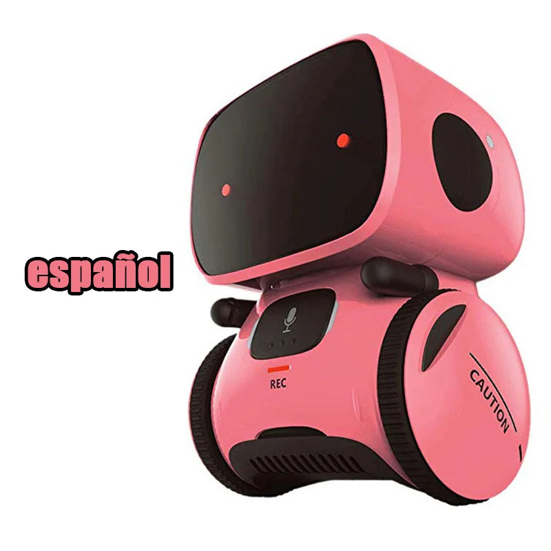 Emo Robot Intelligent Robots Russian & English & Spanish Version Voice & Touch control Toys Interactive Educational Children's G - Daisan Mart