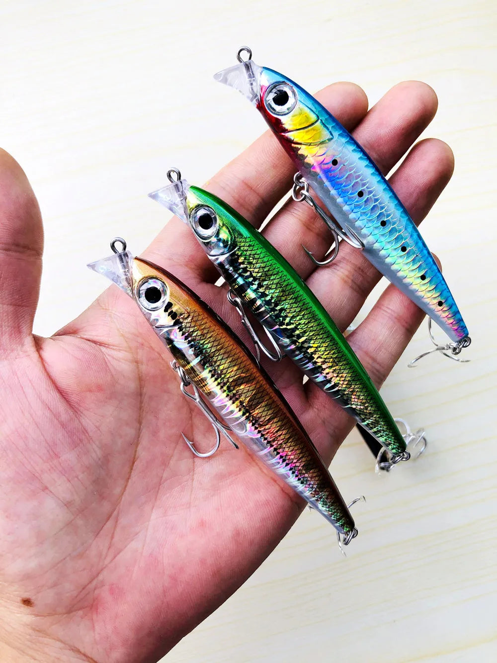 GREENSPIDER Sinking Minnow 100mm 34g Wobbler Pesca Swimbait Long Cast Tackle Pike Fishhook Sea Fishing Lure Jerkbait