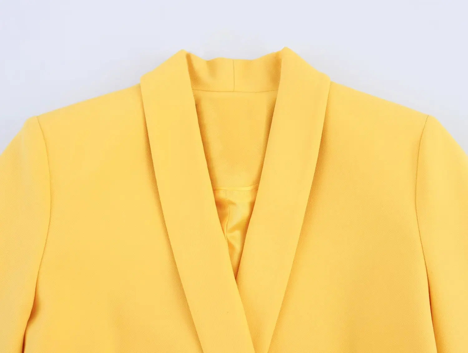 Office Lady Suits Two Piece Pant Set Turn-Down Collar Long Sleeve Double-Breasted Blazers+Mid Waist Zipper Flared Pants - Daisan Mart