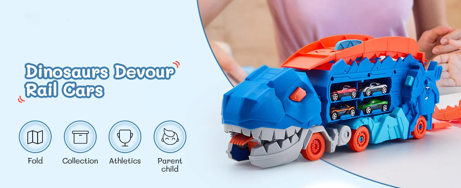 Dinosaur Race - Super Transport Truck