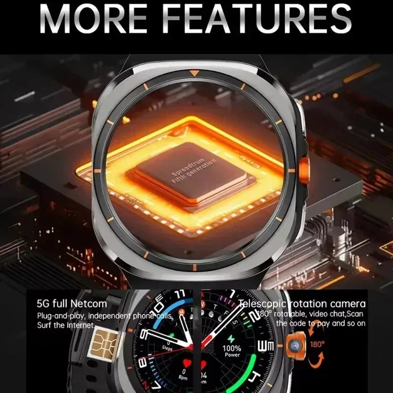 SmartWatch Ultra 5G - Màn hình AMOLED, Camera 8MP IP68