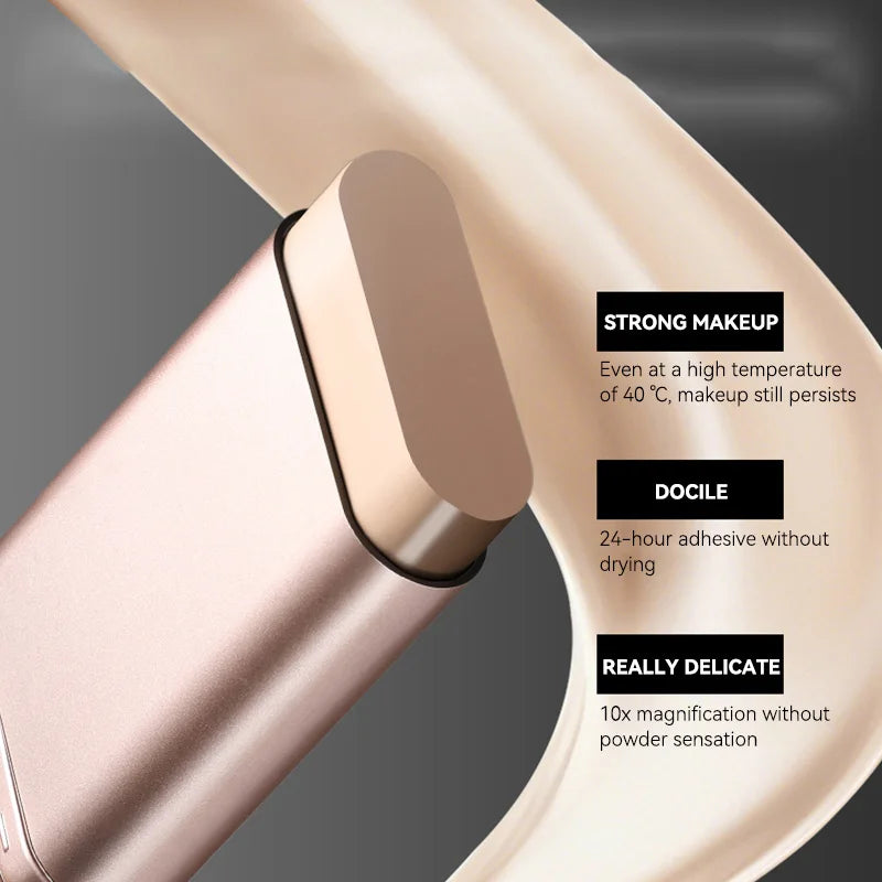 Kem Nền Dưỡng Ẩm Tự Nhiên 2 Đầu Xoay Kèm Cọ Chống Nước