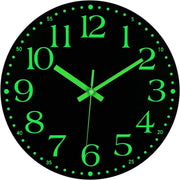 12 inch soft glow wall clock for bedroom