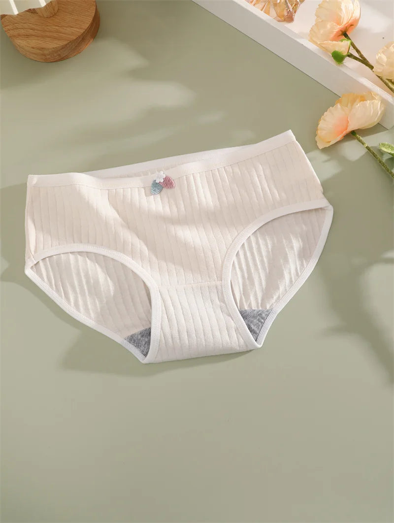 Sexy Cotton Women's Underwear 4 Pieces - Sports String