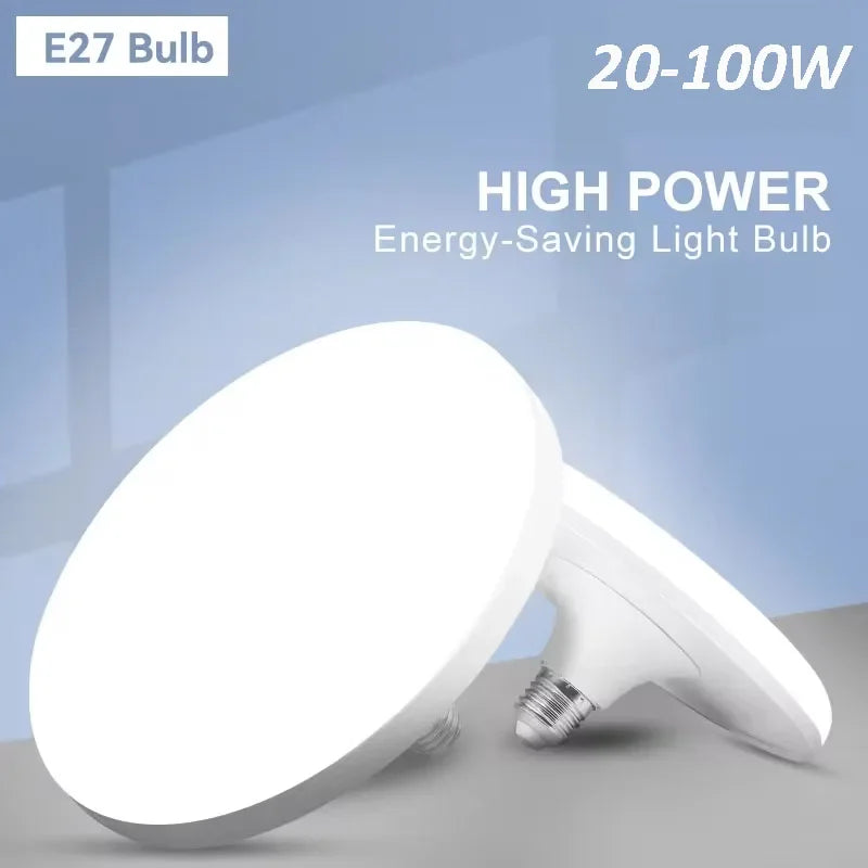 Bóng Đèn LED UFO Siêu Sáng 20W-100W Cho Nội Thất