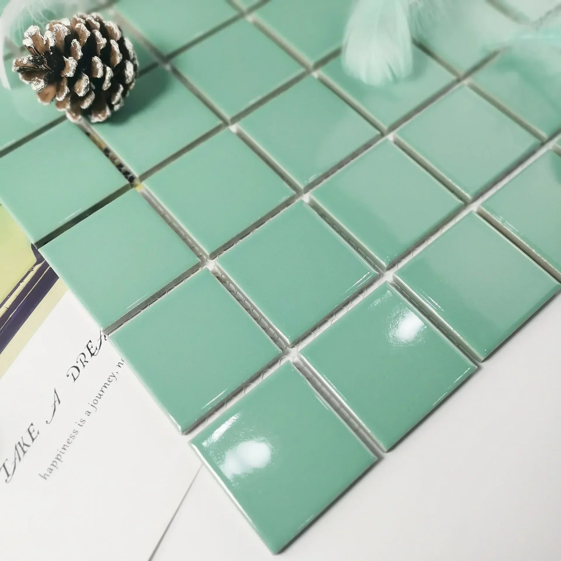 Gạch Mosaic Gốm Ốp Lát Hồ Bơi, Nhà Tắm, Bếp