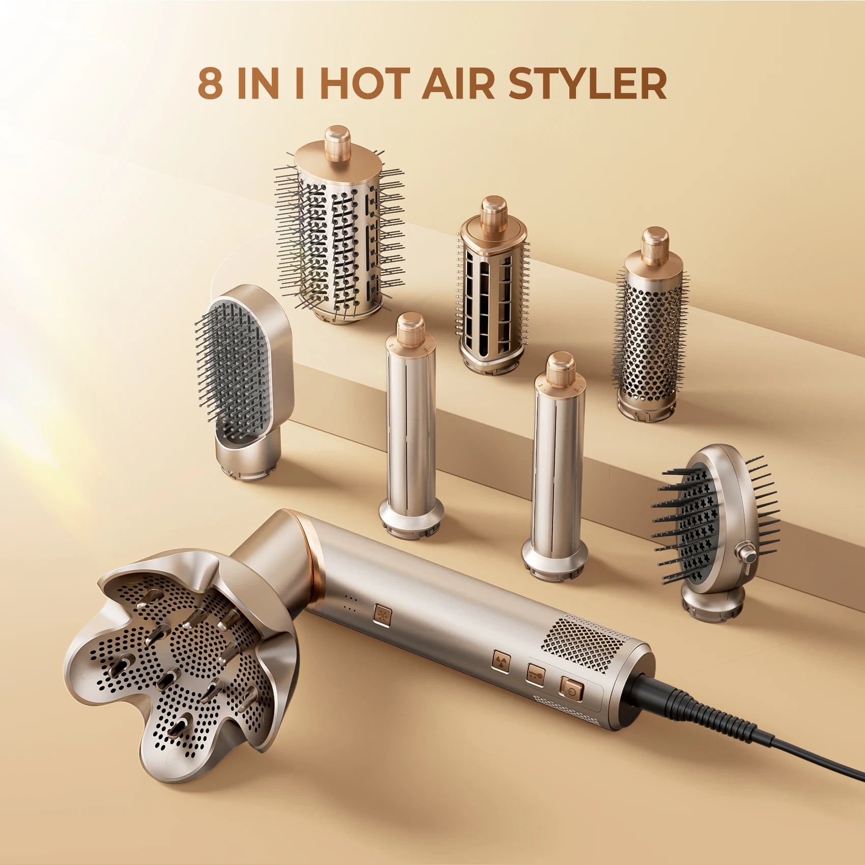 8in1 Professional Hair Dryer - 110000rpm Brushless Motor