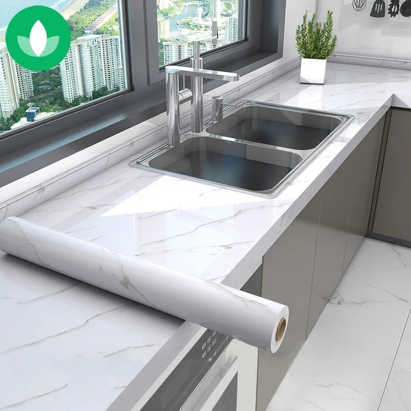 Decal Dán Tường Bếp Chống Dầu, Chống Nước, Giả Đá