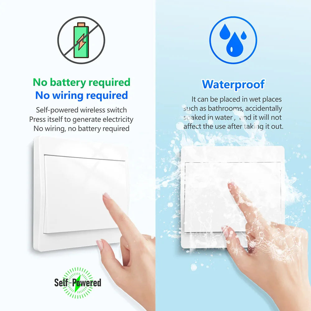 Battery Free Kinetic Wireless Switch For LED Lights