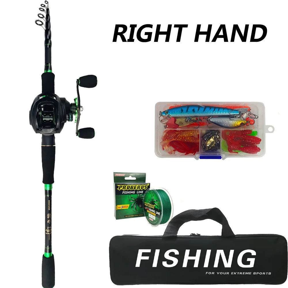 Bộ Cần Câu Carbon 1.8-2.7m - Sức Kéo 10kg Câu Cá Lóc