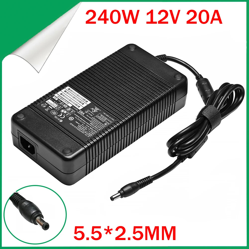 12V 20A Power Supply For LED Lights, AC-DC Adapter 240W