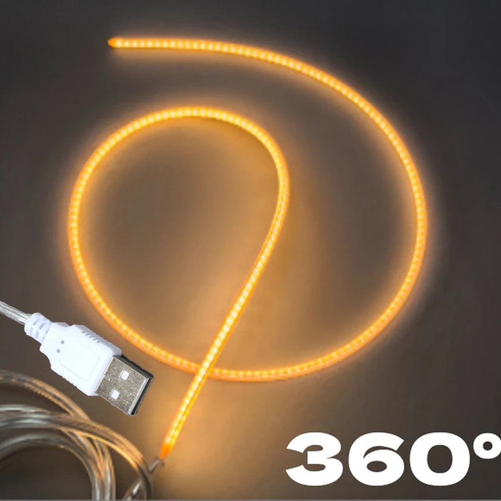 Đèn LED USB Dẻo 360° DIY Filament COB Edison 5V