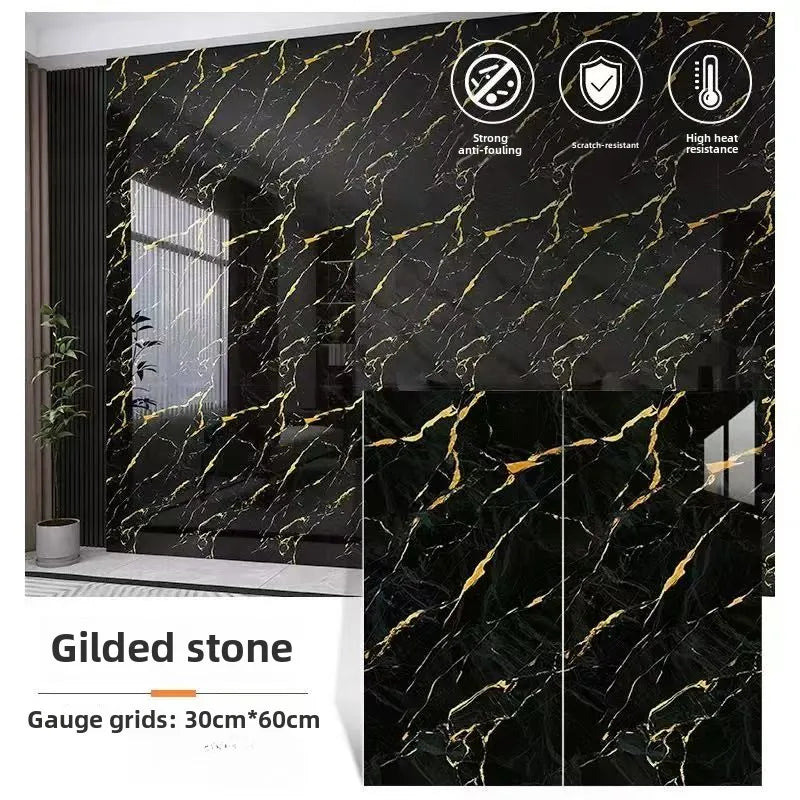 10/30PCS 30cmx60cm Bathroom Tile Waterproof Sticker Thick Self-adhesive Floor Sticker Marble PVC Indoor Wall Sticker