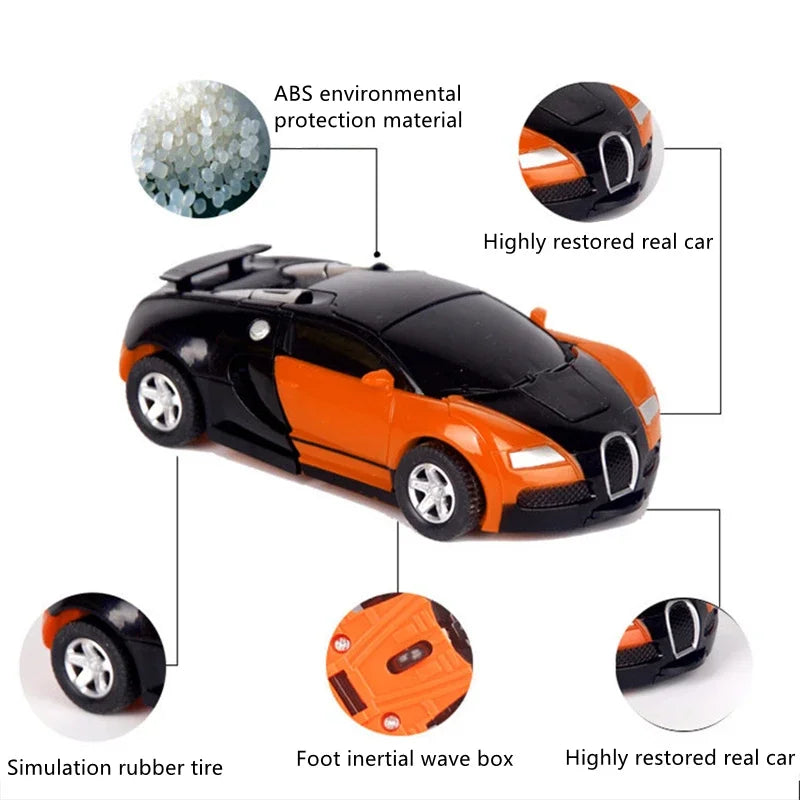 Ô tô Robot Biến Hình Tự Động Tương Tác Cha Con - Daisan Mart