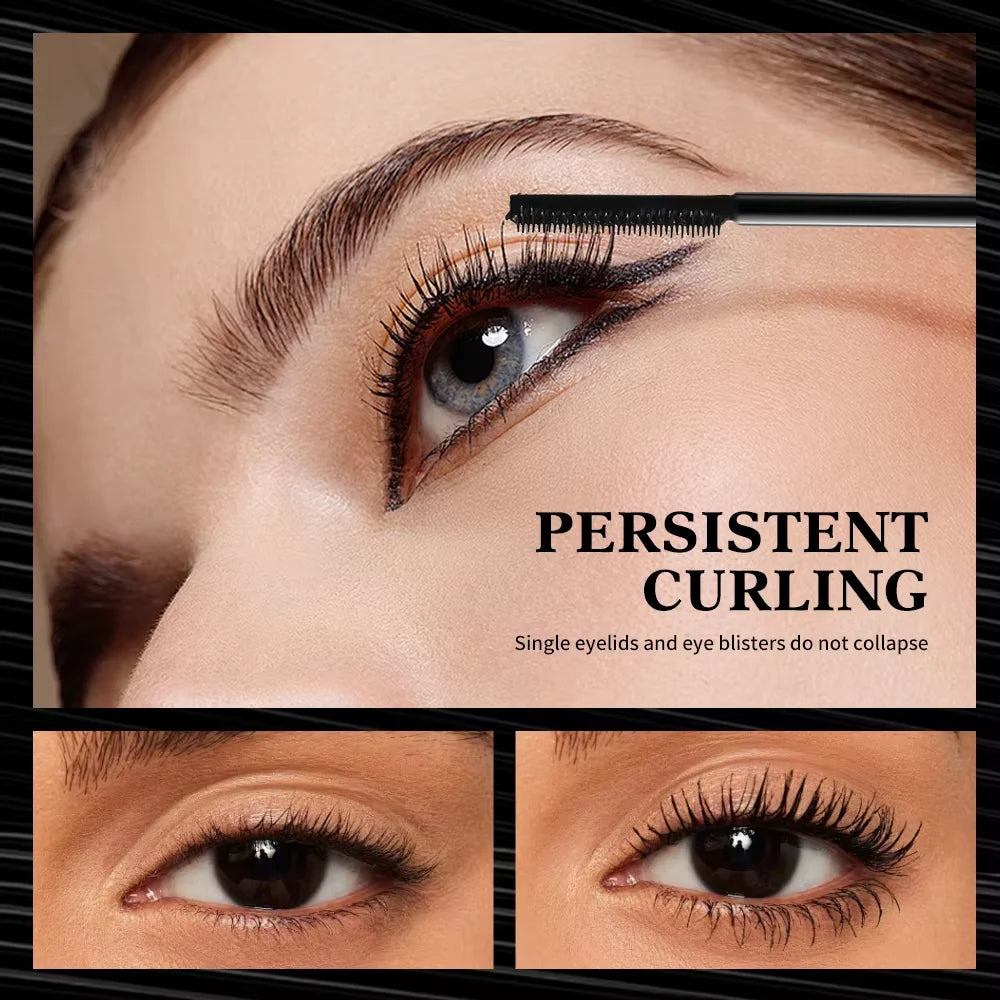 Waterproof Mascara for Long, Curled Lashes - Big, Seductive Eyes
