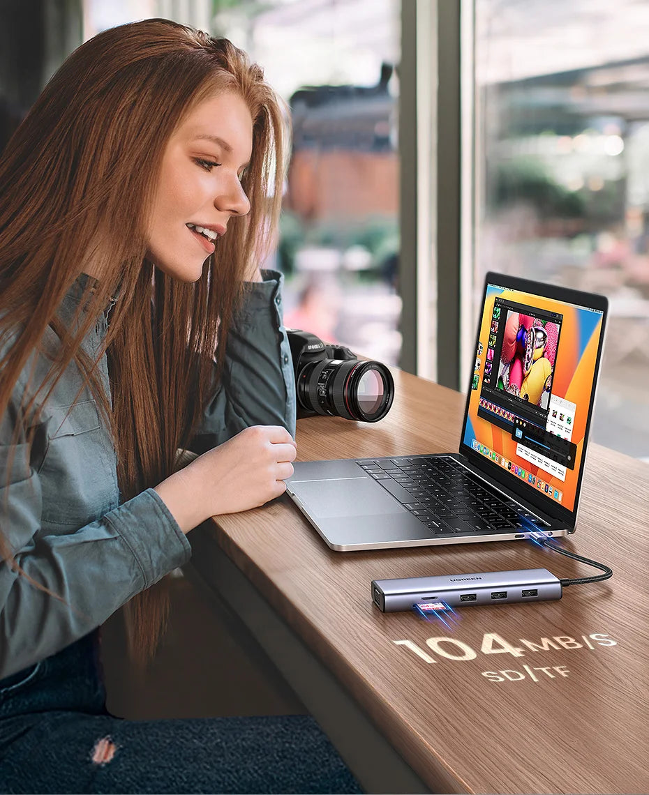 UGREEN HUB Đa Năng 10in1 USB-C 8K cho MacBook