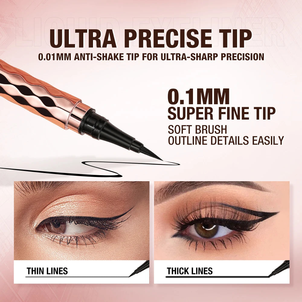O.TWO.O Waterproof Eyeliner, Super Thin Line
