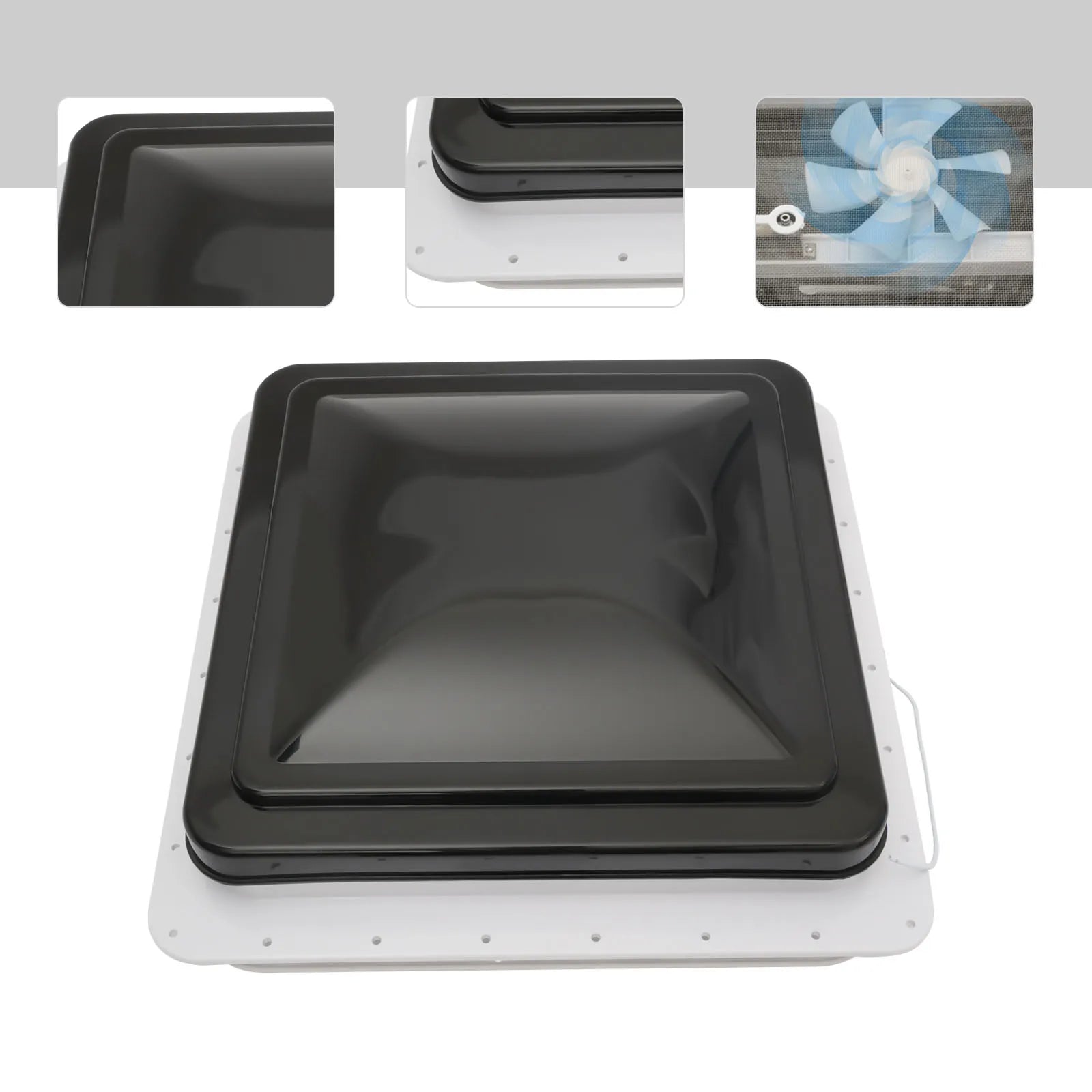 Quạt thông gió chống bụi cho mái xe RV 42cmx42cm