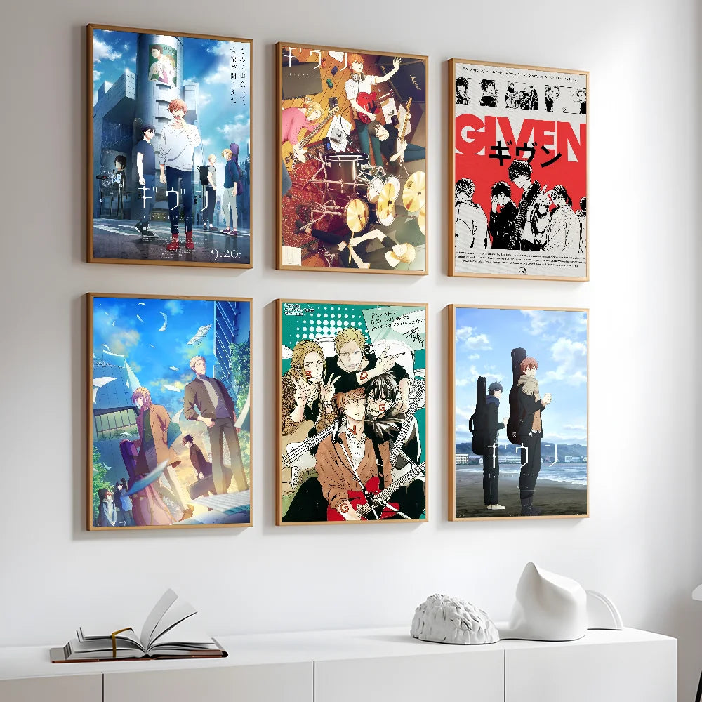 Cartoon G-GIVENS Poster Gift Wall Art Printing Waterproof Home Living Bed Room Decor