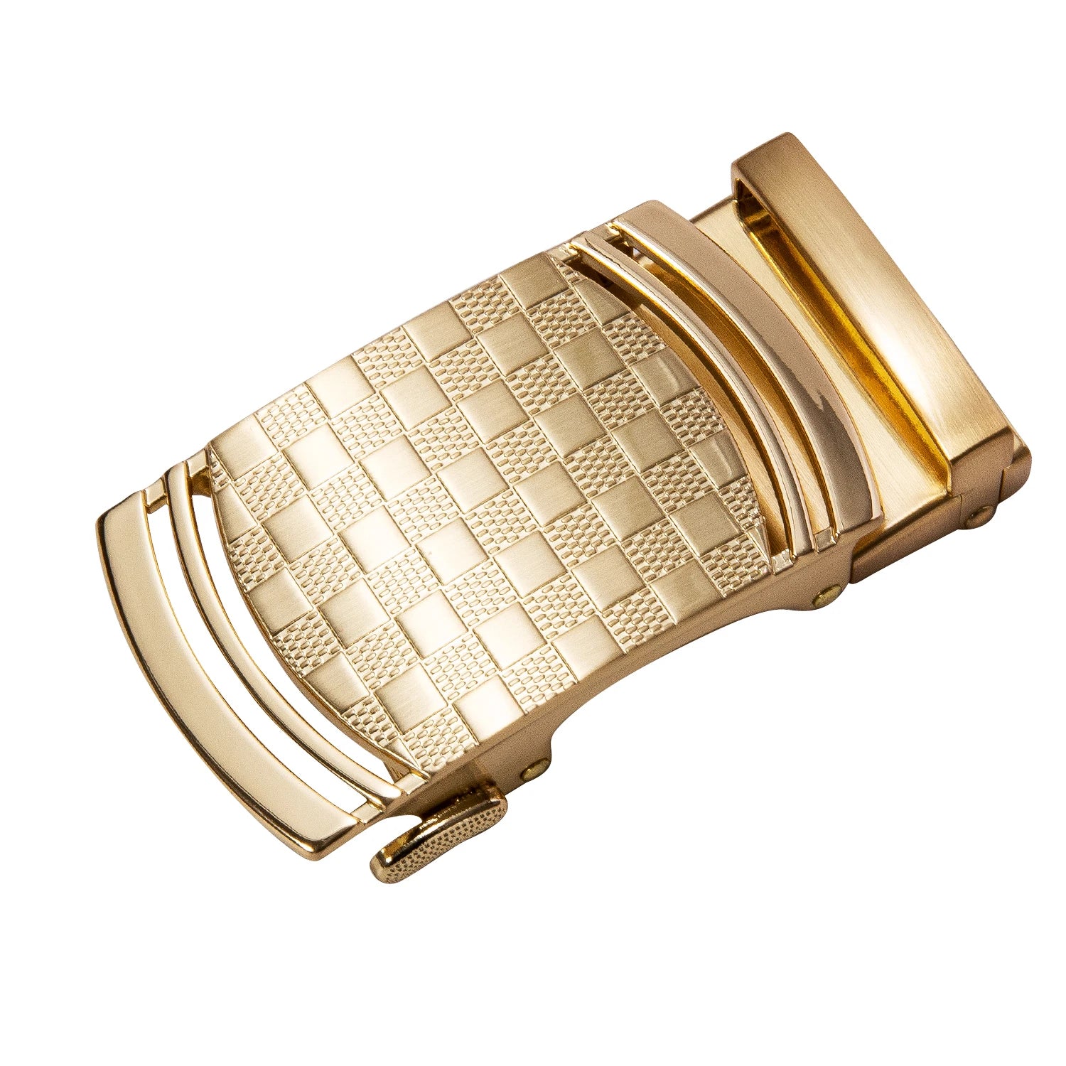 High quality black cowhide men's belt with automatic buckle 130cm