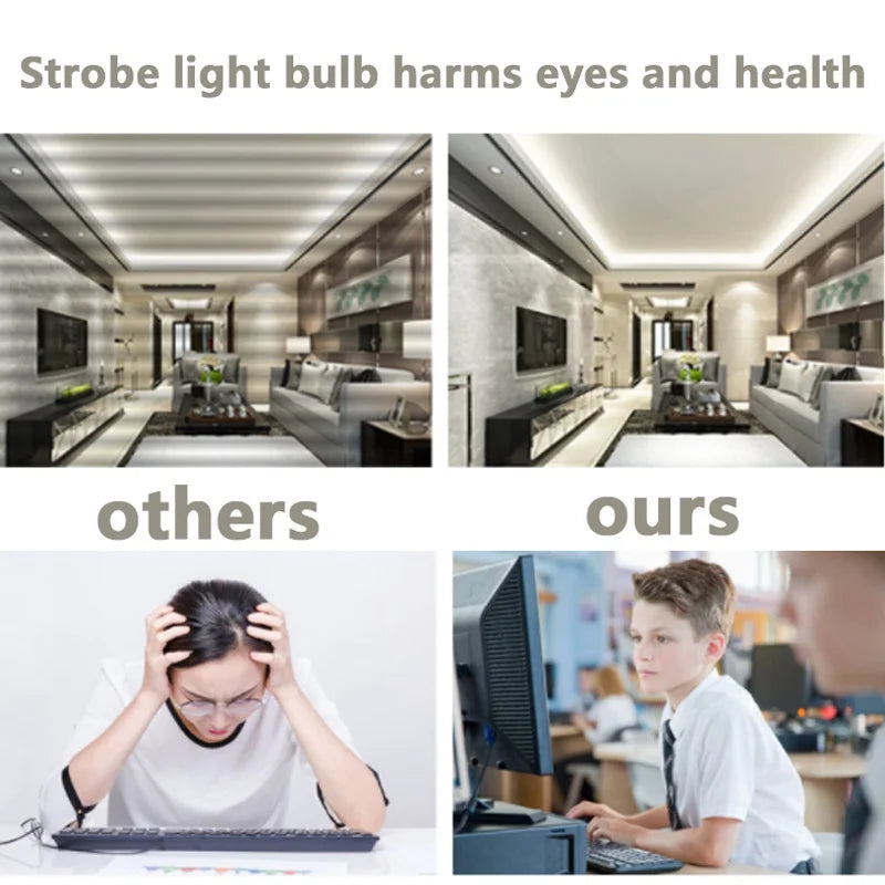 Bóng Đèn LED E27 Tiết Kiệm, Bảo Vệ Mắt 50-15W