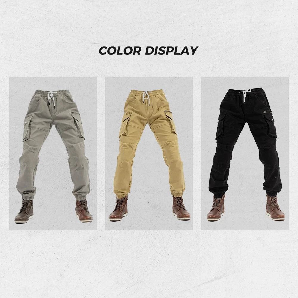 Quần Moto Nam Cargo Túi Lớn Co Giãn Đi Xe Ngoài Trời