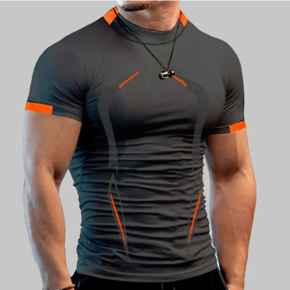 New Summer Men's Sports Shirt Breathable, Quick Dry