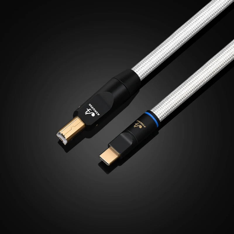 Hifi Upgrade USB Audio Cable Type A to Type B, A-C,C-B, C-C USB Cable OCC Shielded Audio Cable for DAC